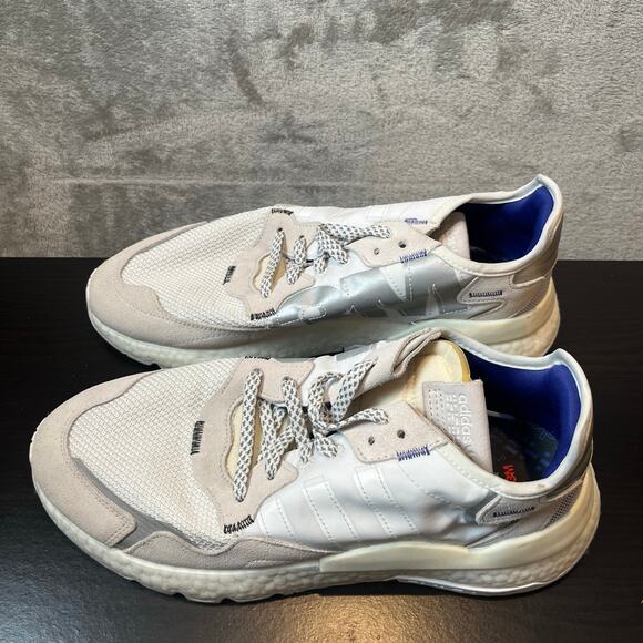 Adidas Nite Jogger 3M Reflective Footwear White Size 12 - Picture 1 of 6